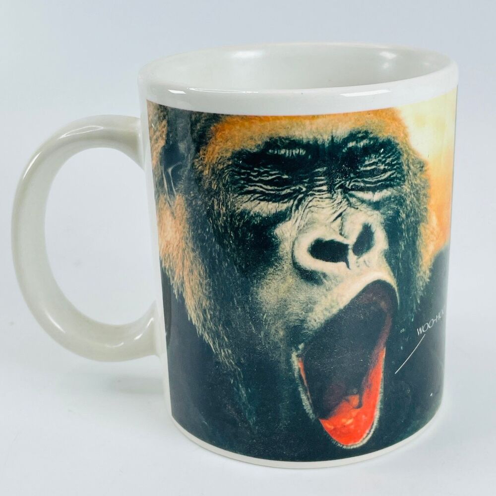 Omaha Henry Doorly Zoo Gorilla Valley 2004 Multi-Color Ceramic Mug Cup 3.75in
